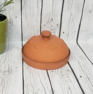 Large Terra Cotta Garlic Roaster W/Lid Progressive International Corp (PIC) 7.5